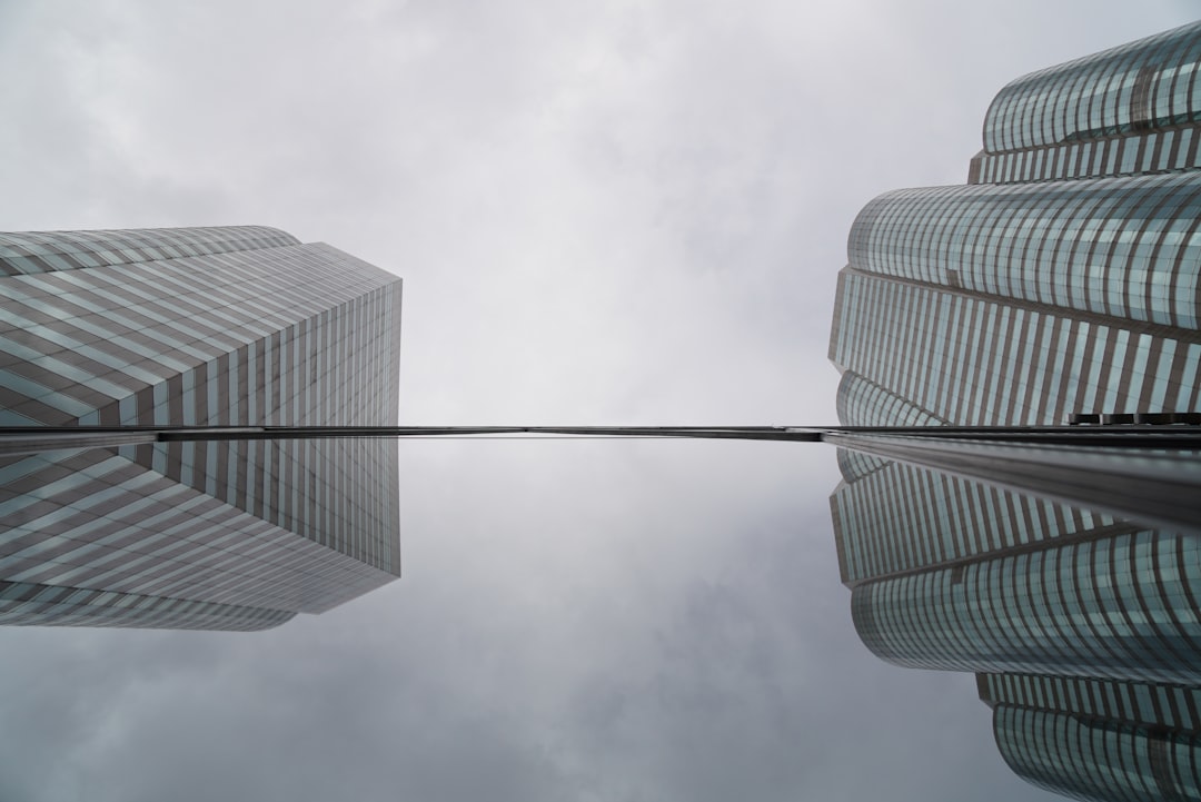 low angle photography of high rise buildings