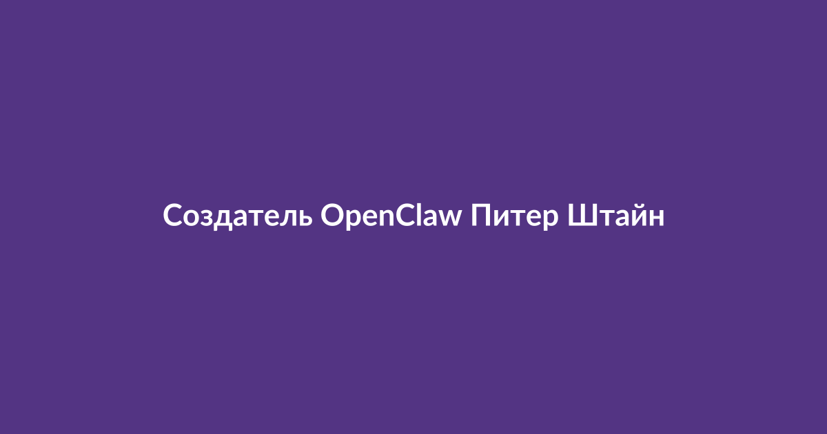 Питер Штайнбергер, разработчик, присоединившийся к команде OpenAI