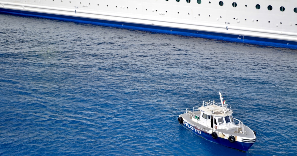 Фотография круизного лайнера и участников реалити-шоу 90 Day Fiancé